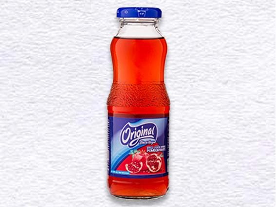 آبمیوه بطری شیشه ای اورجینال درطعم های مختلف