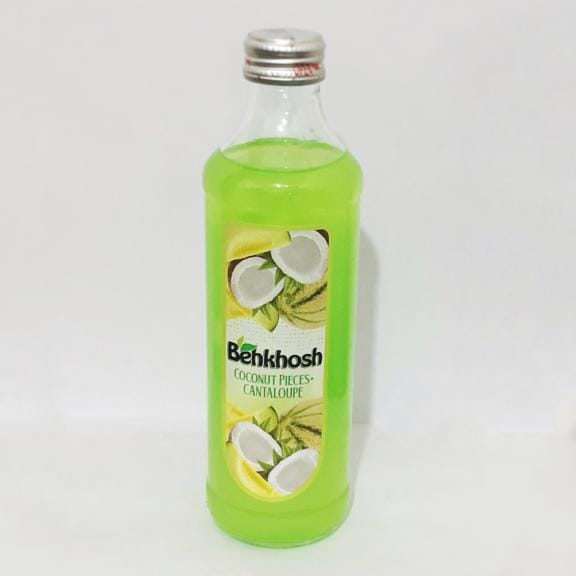 آبمیوه تکه نارگیل بطری شیشه ای بهخوش در طعم های مختلف