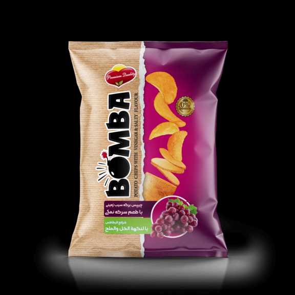 چیپس سرکه نمکی بمبا