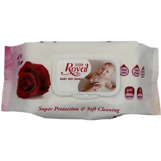 دستمال مرطوب کودک 120 لایه رویال