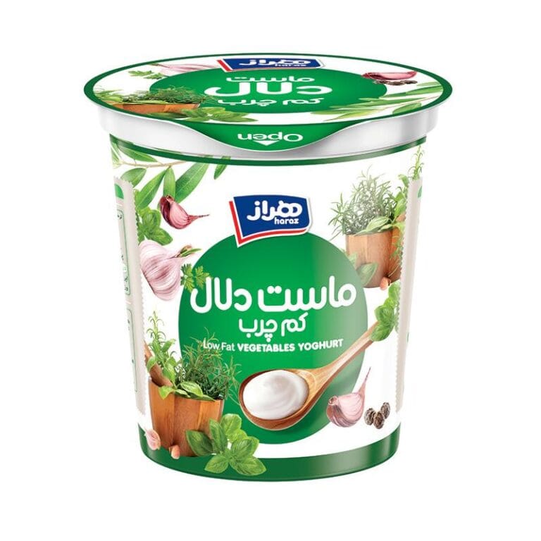ماست کم چرب سبزیجات 750 گرم هراز