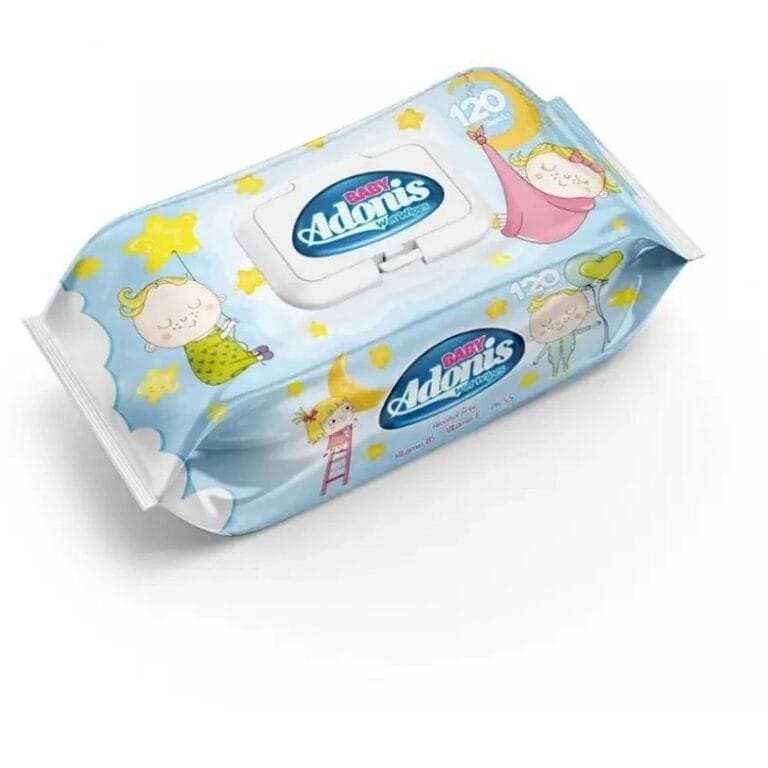 دستمال مرطوب کودک  120 لایه آدونیس